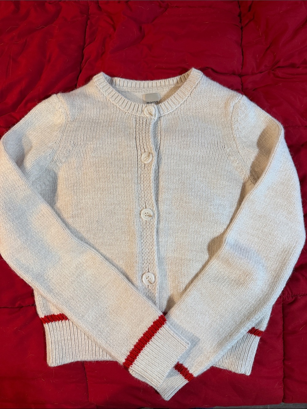 Adorable Maeve Anthropologie cherry sweater nwt size xs